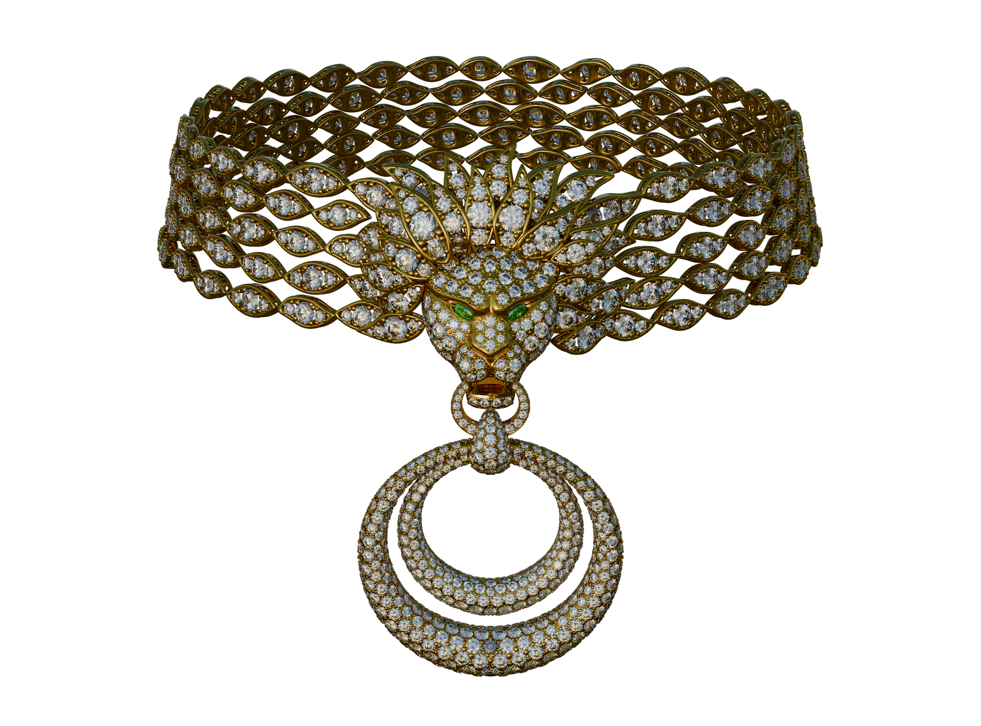 Lion head necklace Vancleef